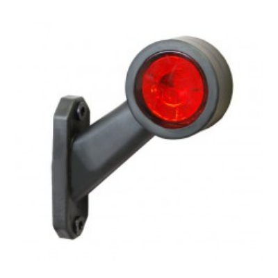 Durite 0-172-30 Right Hand Red/White LED Short Oblique Outline Marker Lamp - 12/24V PN: 0-172-30
